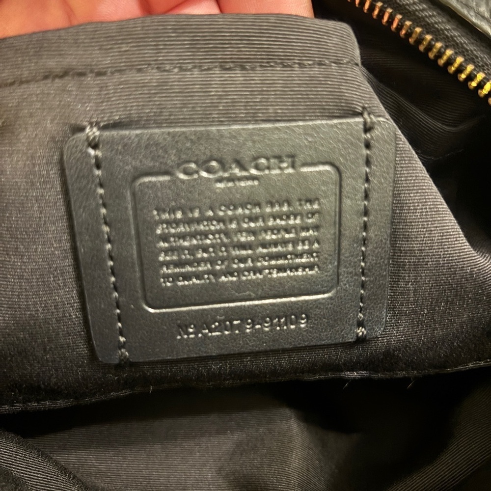 COACH Horse & Carriage Monogram Camera Crossbody Bag Black Brown Signature - Picture 10 of 10